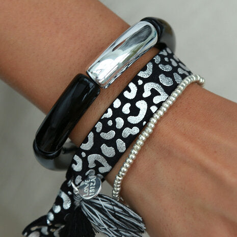 Armband "Black Silver"