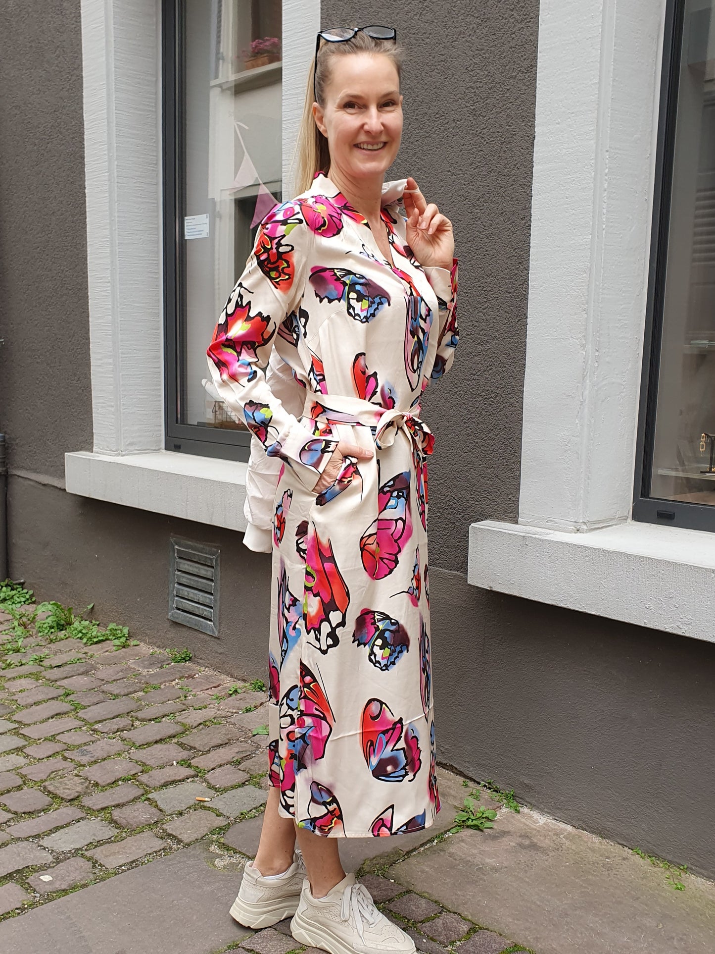 Kleid Butterfly Print