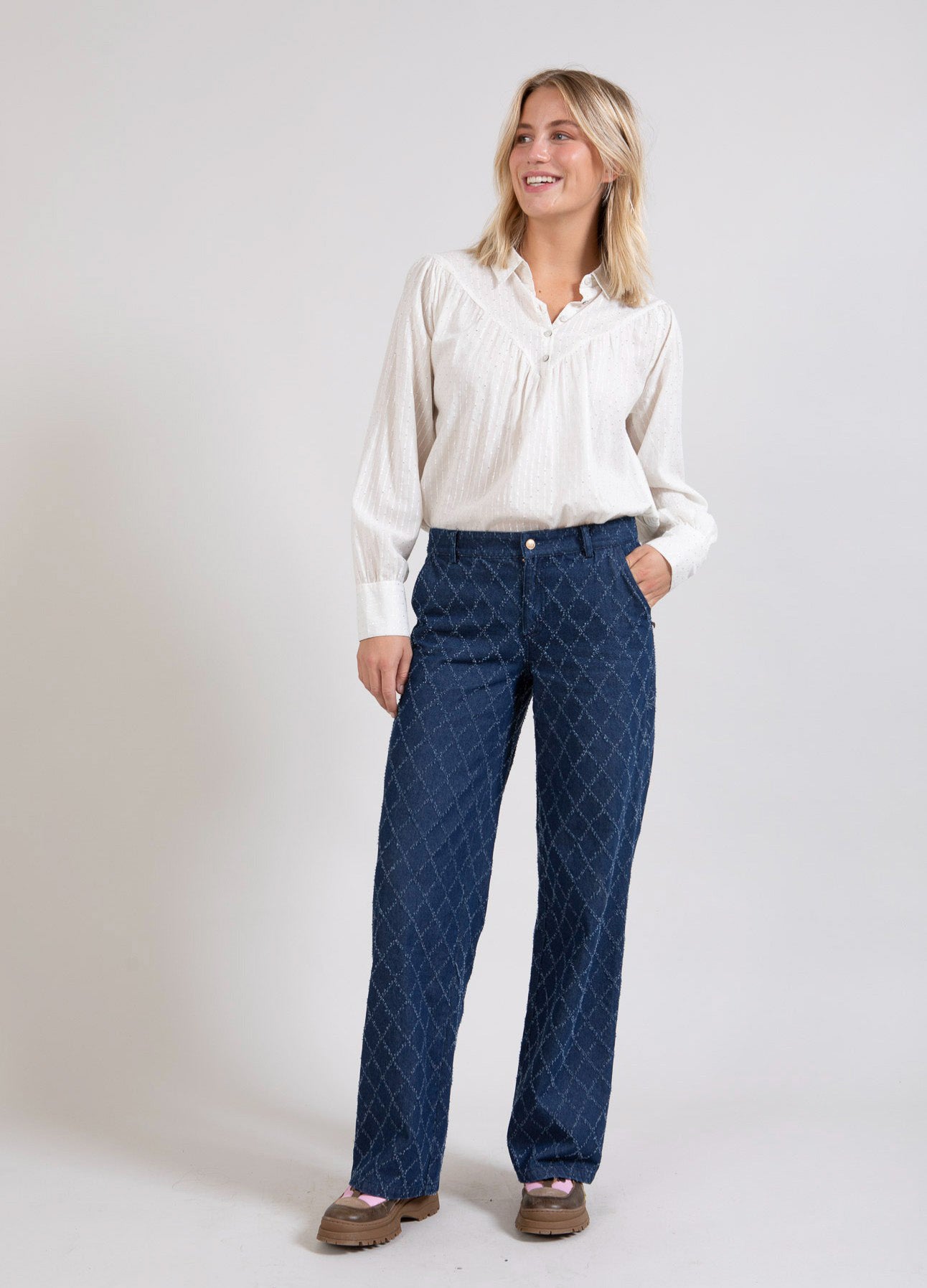 Jeans mit Struktur