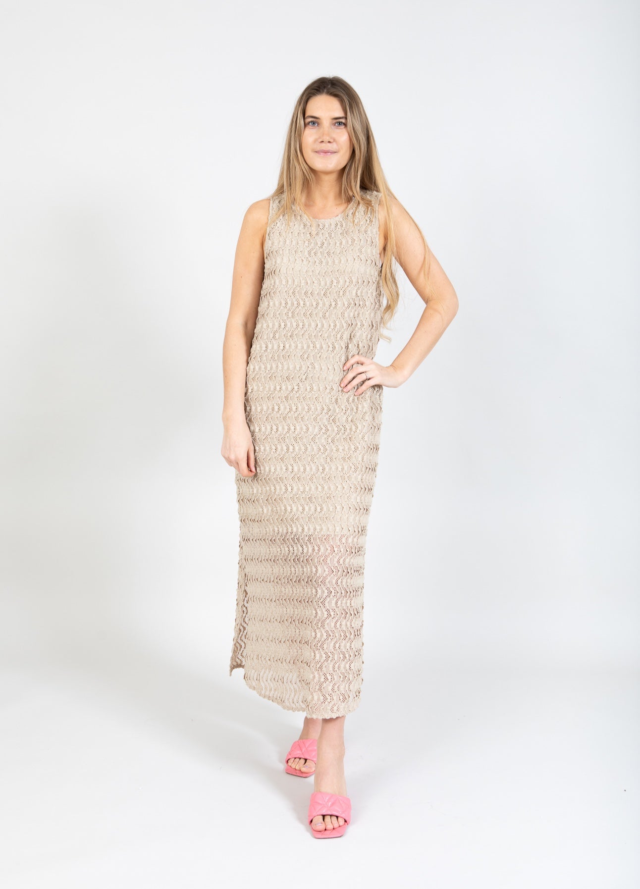 Kleid mit Struktur