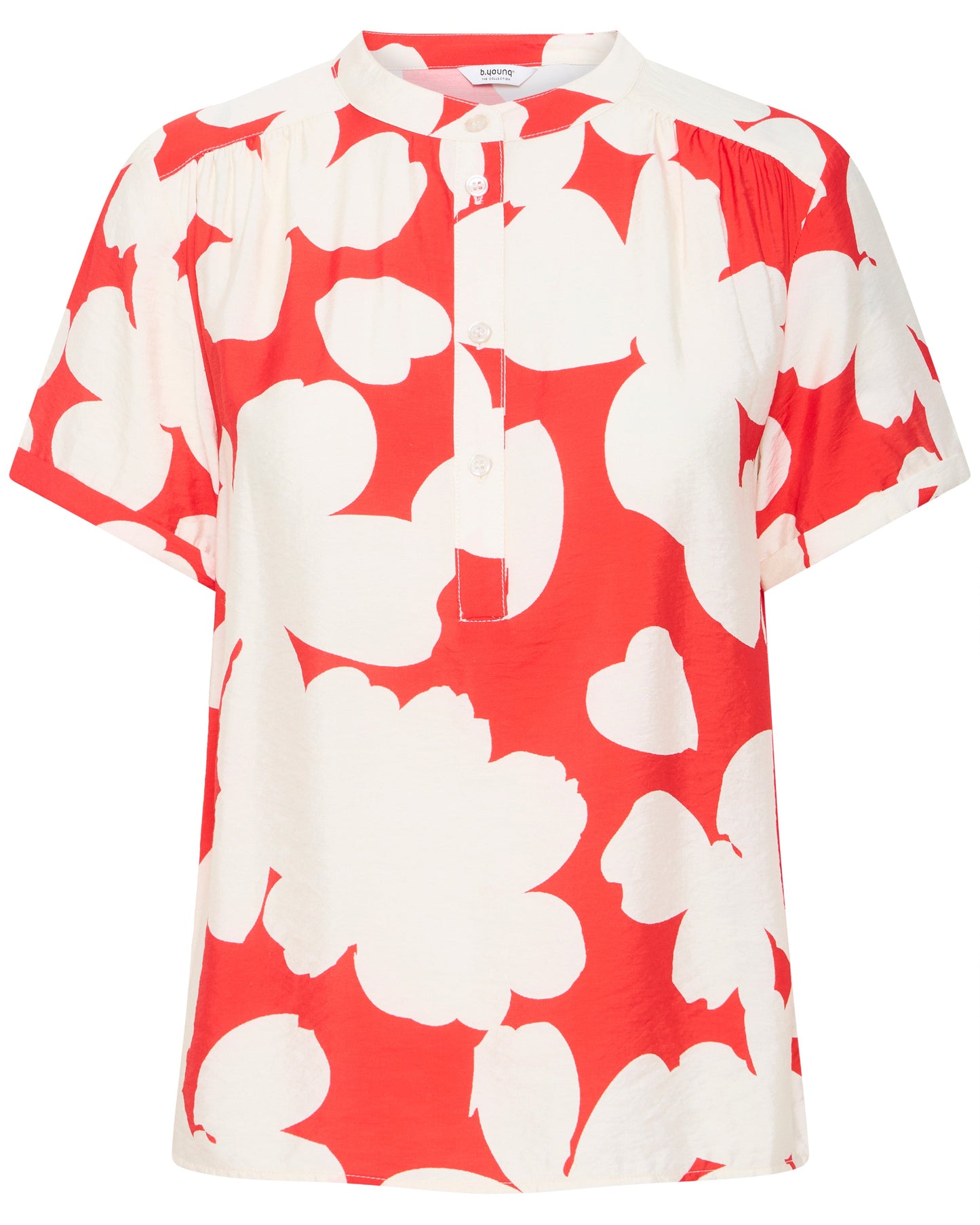 B.Young - Bluse Blumen rot