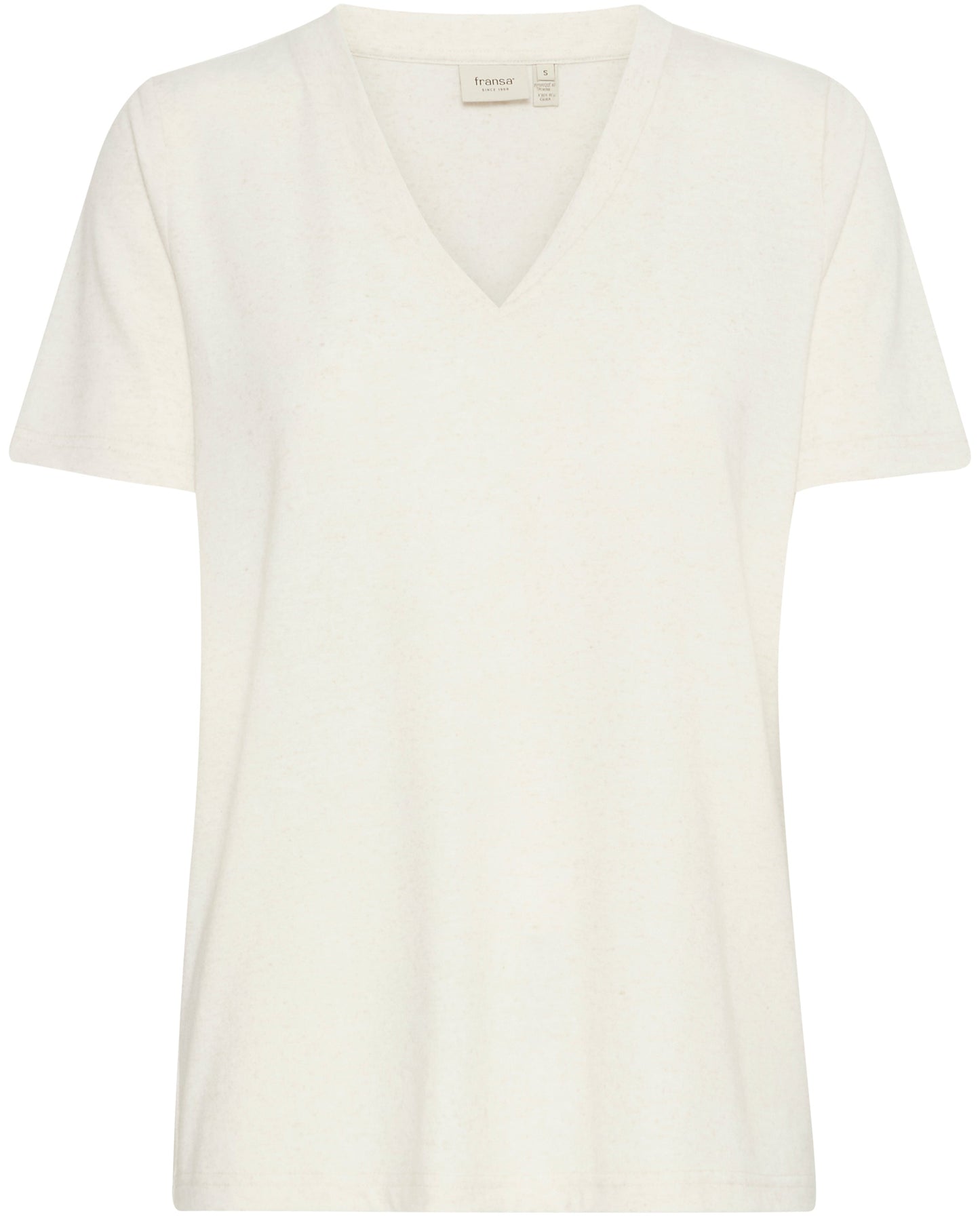 Fransa - Shirt V-Ausschnitt weiß