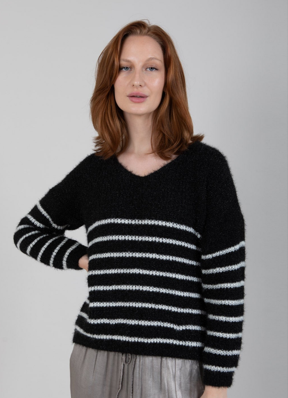 Pullover mit Streifen