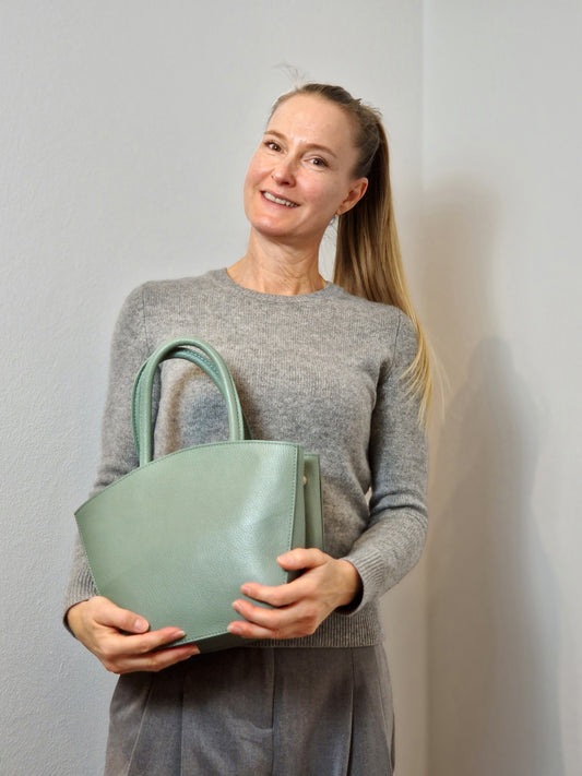 Lykke - Ledertasche hellgrün
