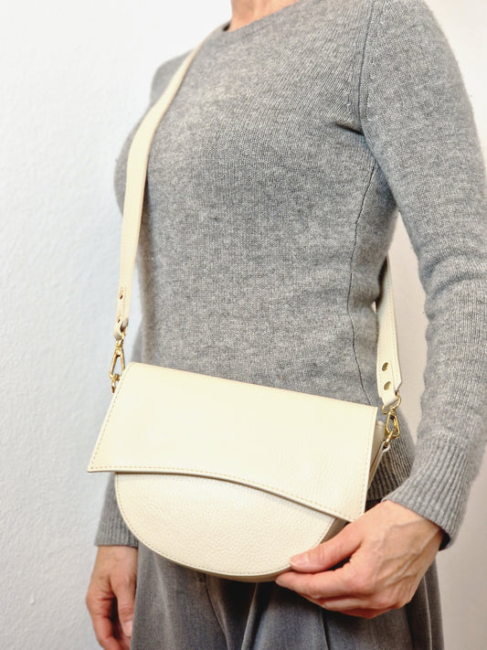 Lykke - Ledertasche elegant offwhite