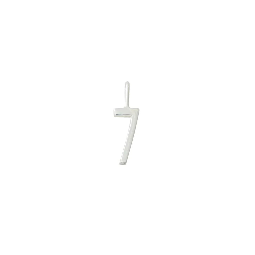 Charm Lucky Number Silver