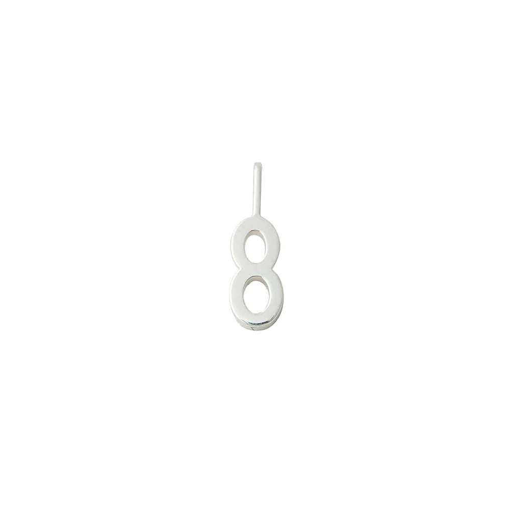 Charm Lucky Number Silver