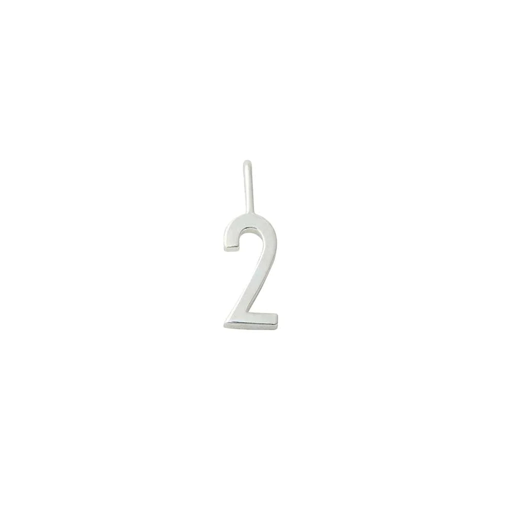 Charm Lucky Number Silver