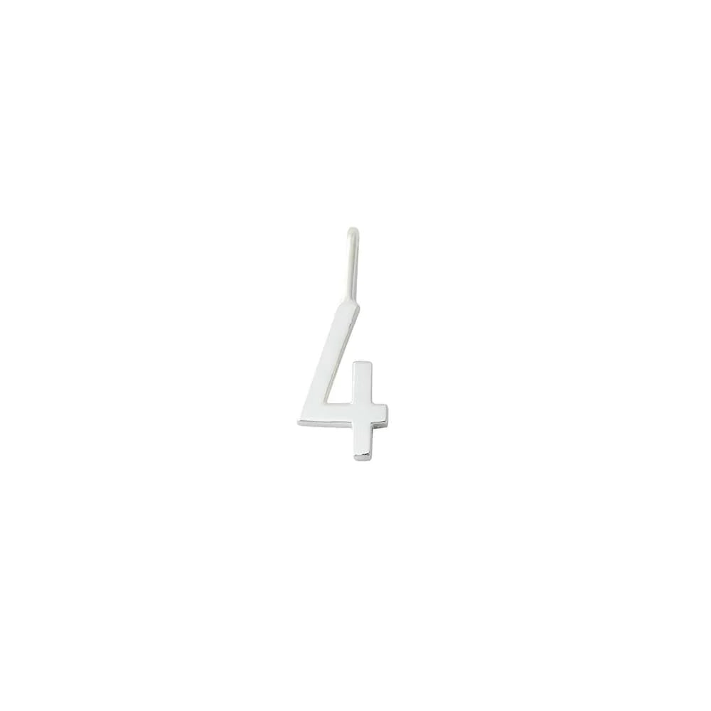 Charm Lucky Number Silver