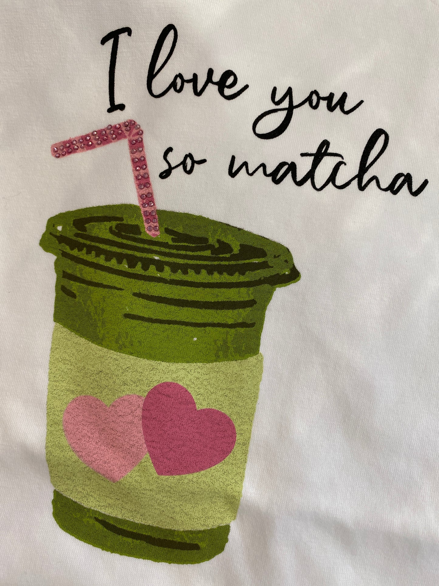 Shirt I love you so matcha