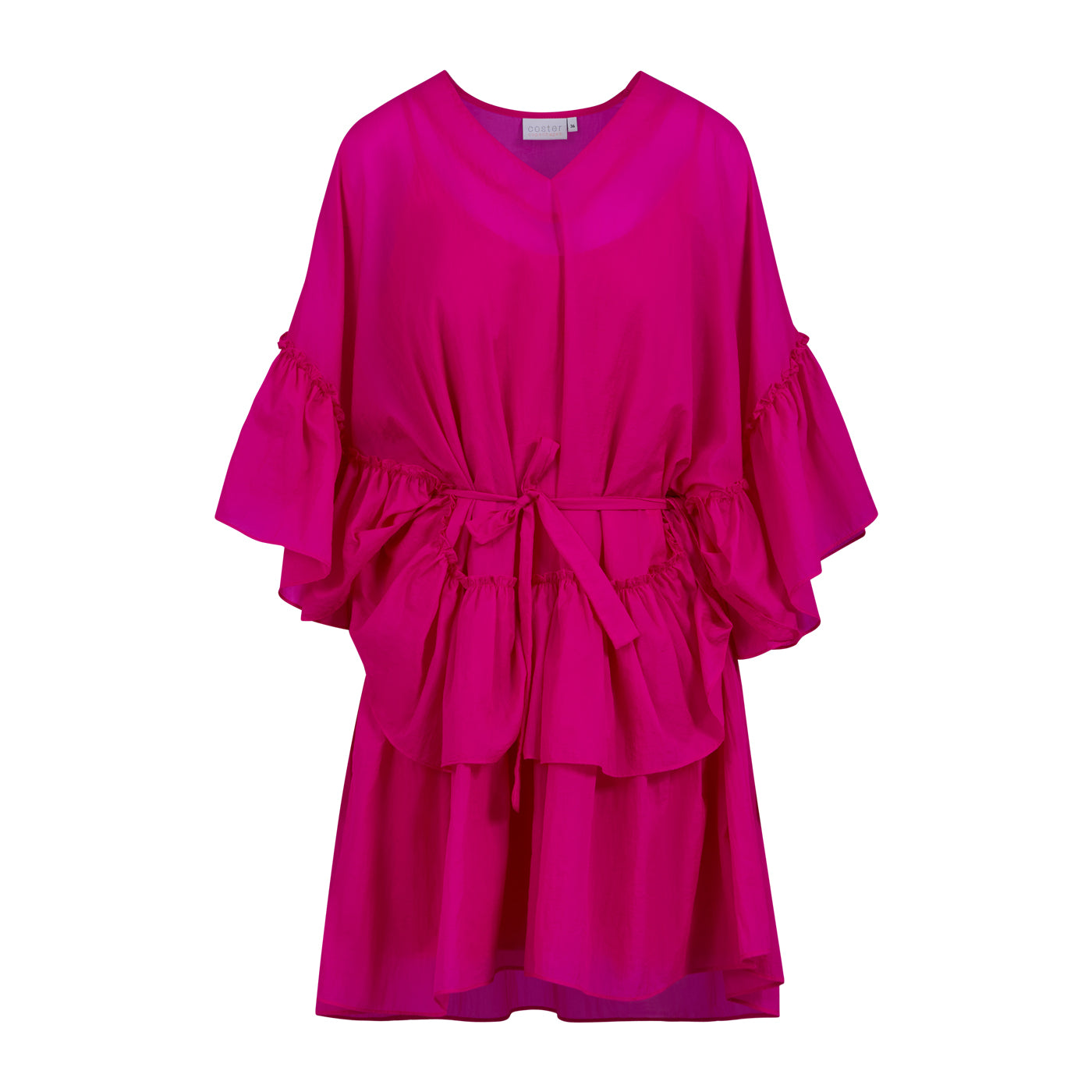 Kleid mit großer Rüsche