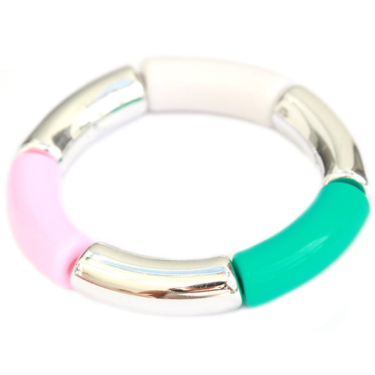 Armband "White Turquoise Silver"