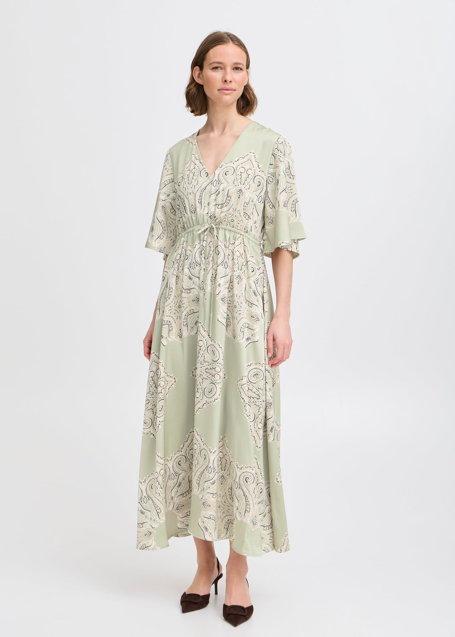 B.Young - Kleid Paisleyprint hellgrün