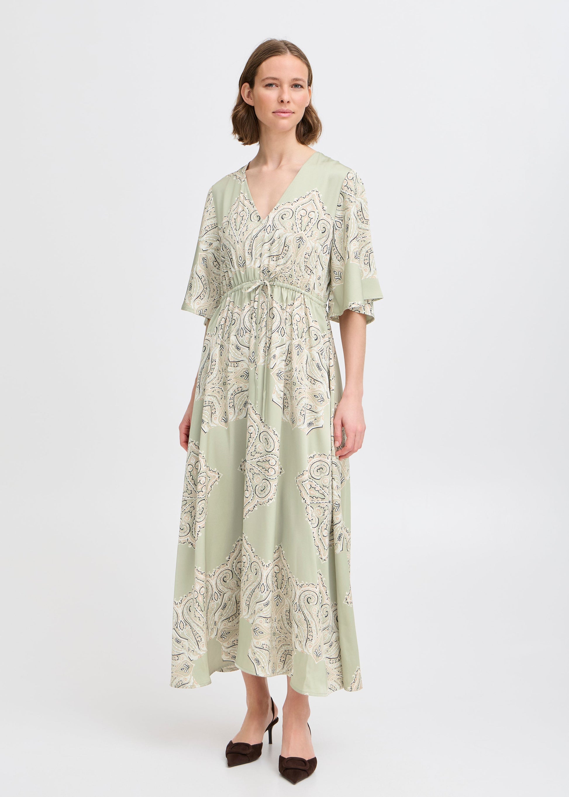 B.Young - Kleid Paisleyprint hellgrün