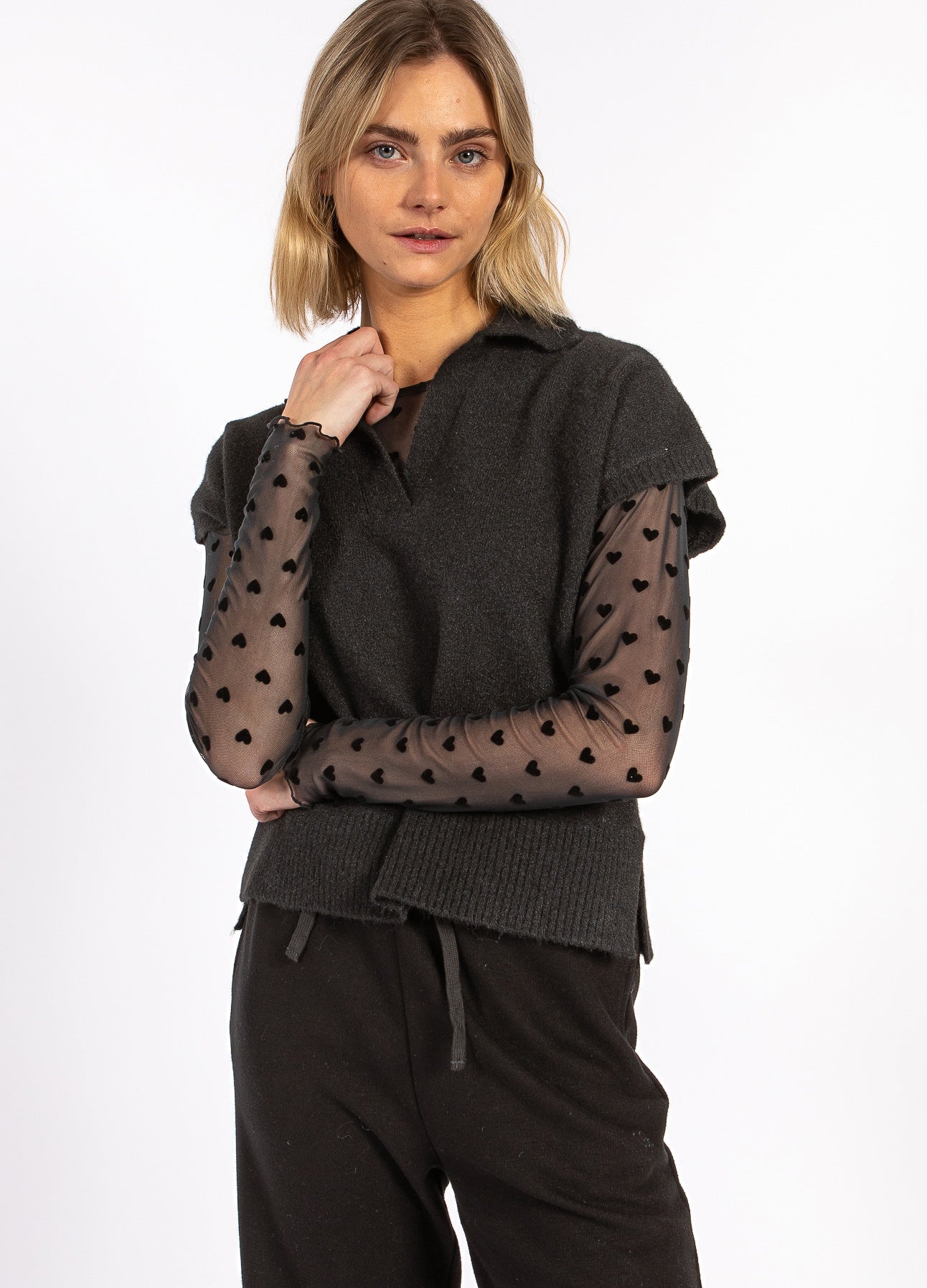 Strick-Poloshirt Emerie