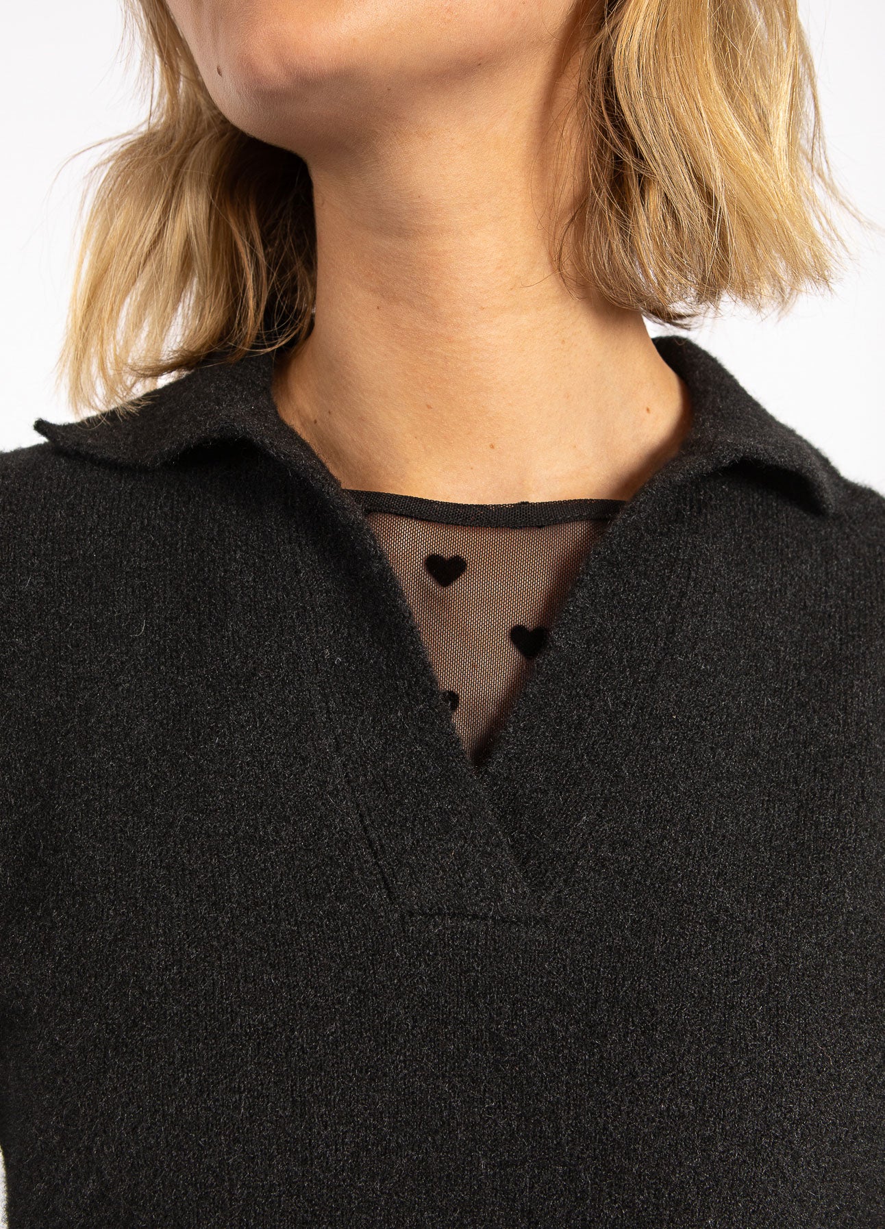 Strick-Poloshirt Emerie