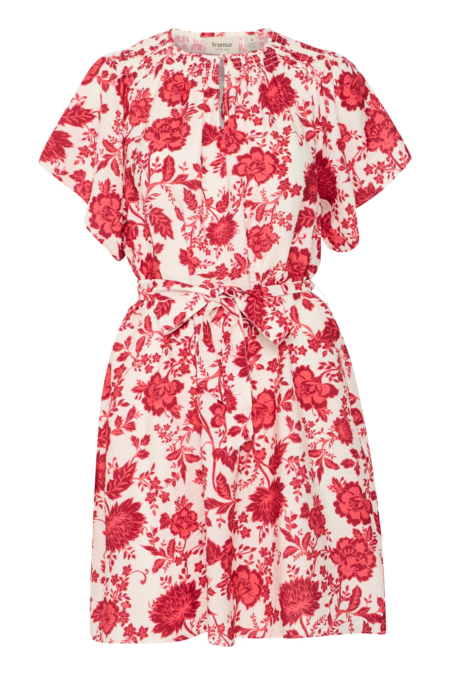 Fransa - Kleid rote Blumen