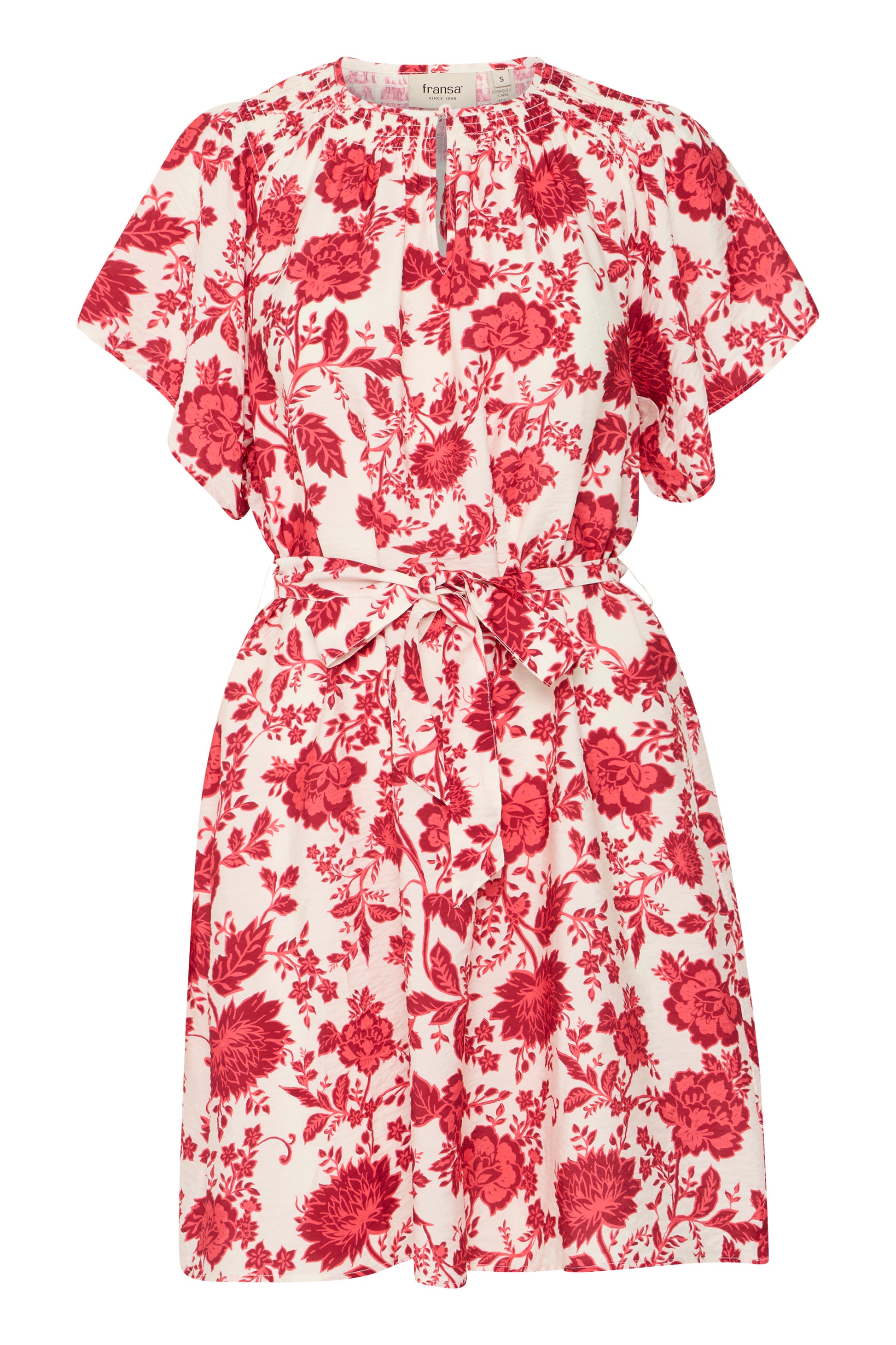 Fransa - Kleid rote Blumen