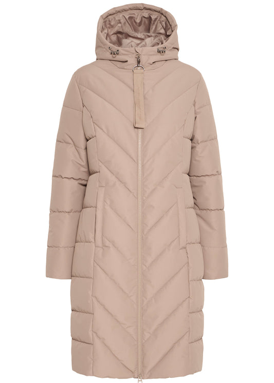 Fransa - Mantel beige gesteppt