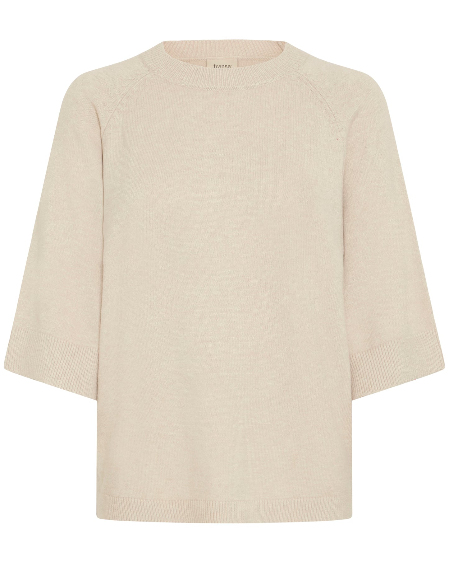 Fransa - Pullover halbarm beige