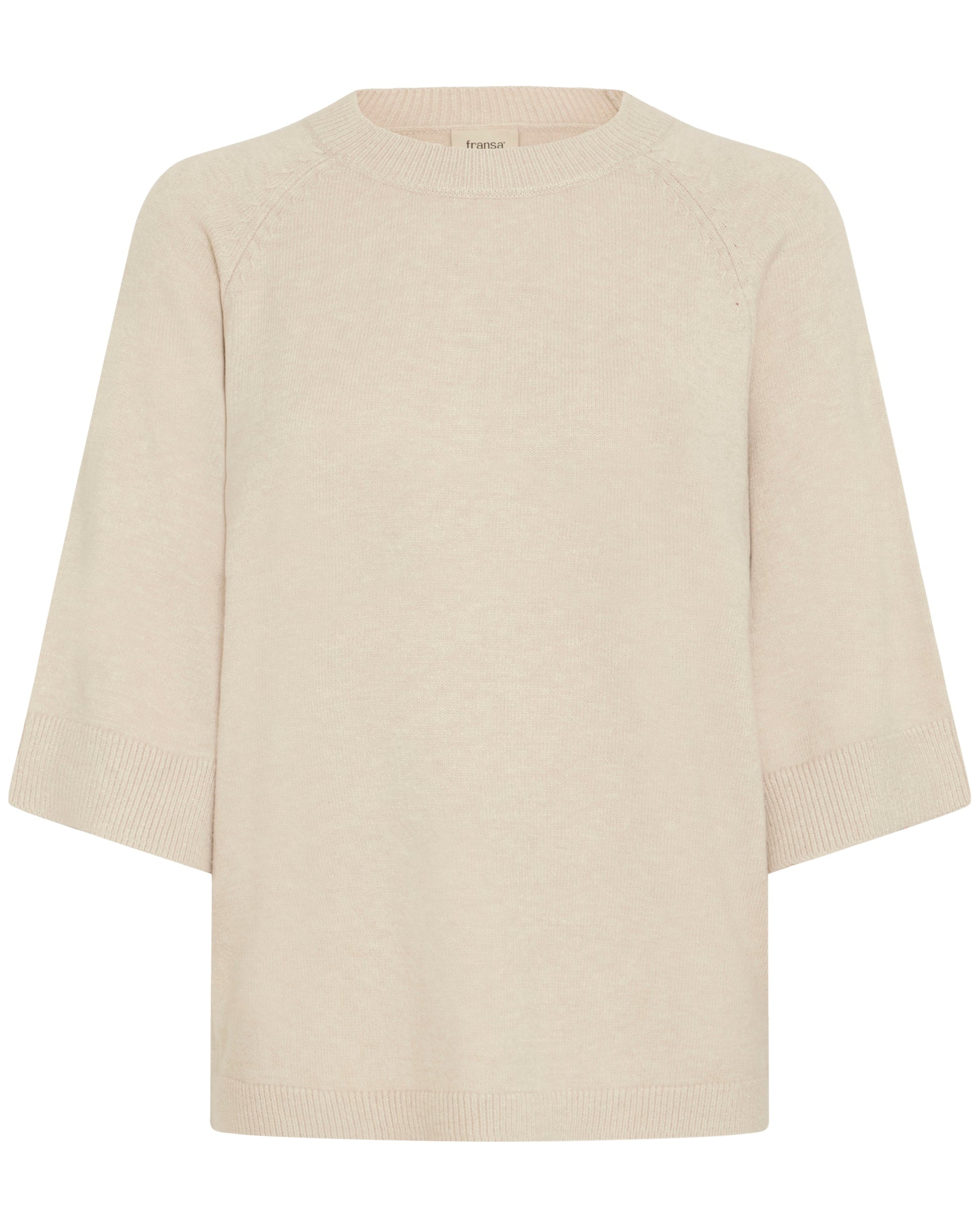 Fransa - Pullover halbarm beige