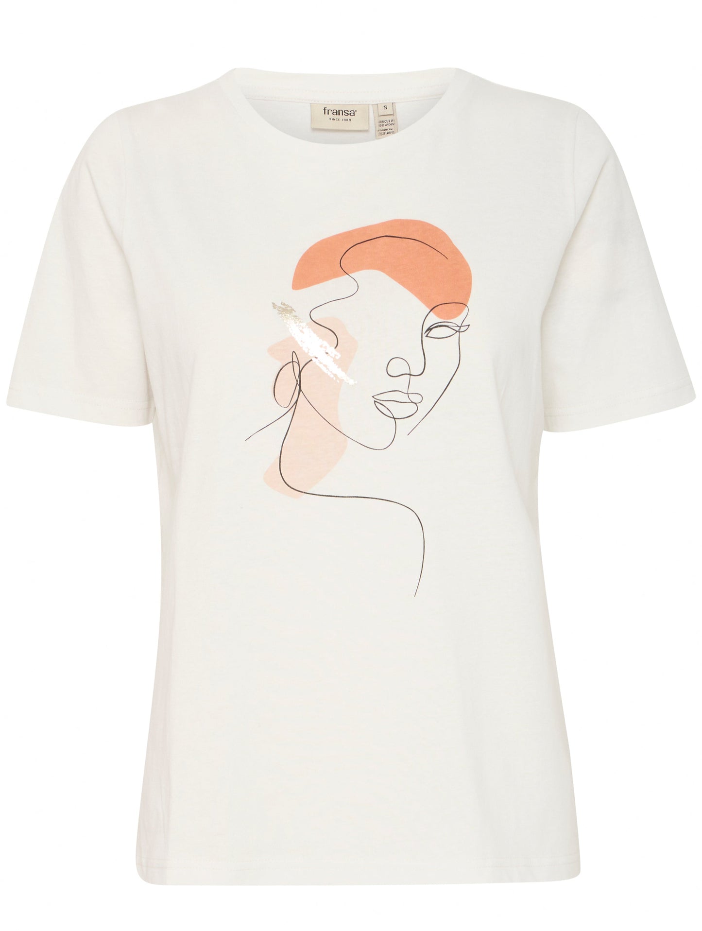 Fransa - Shirt weiß mit Print