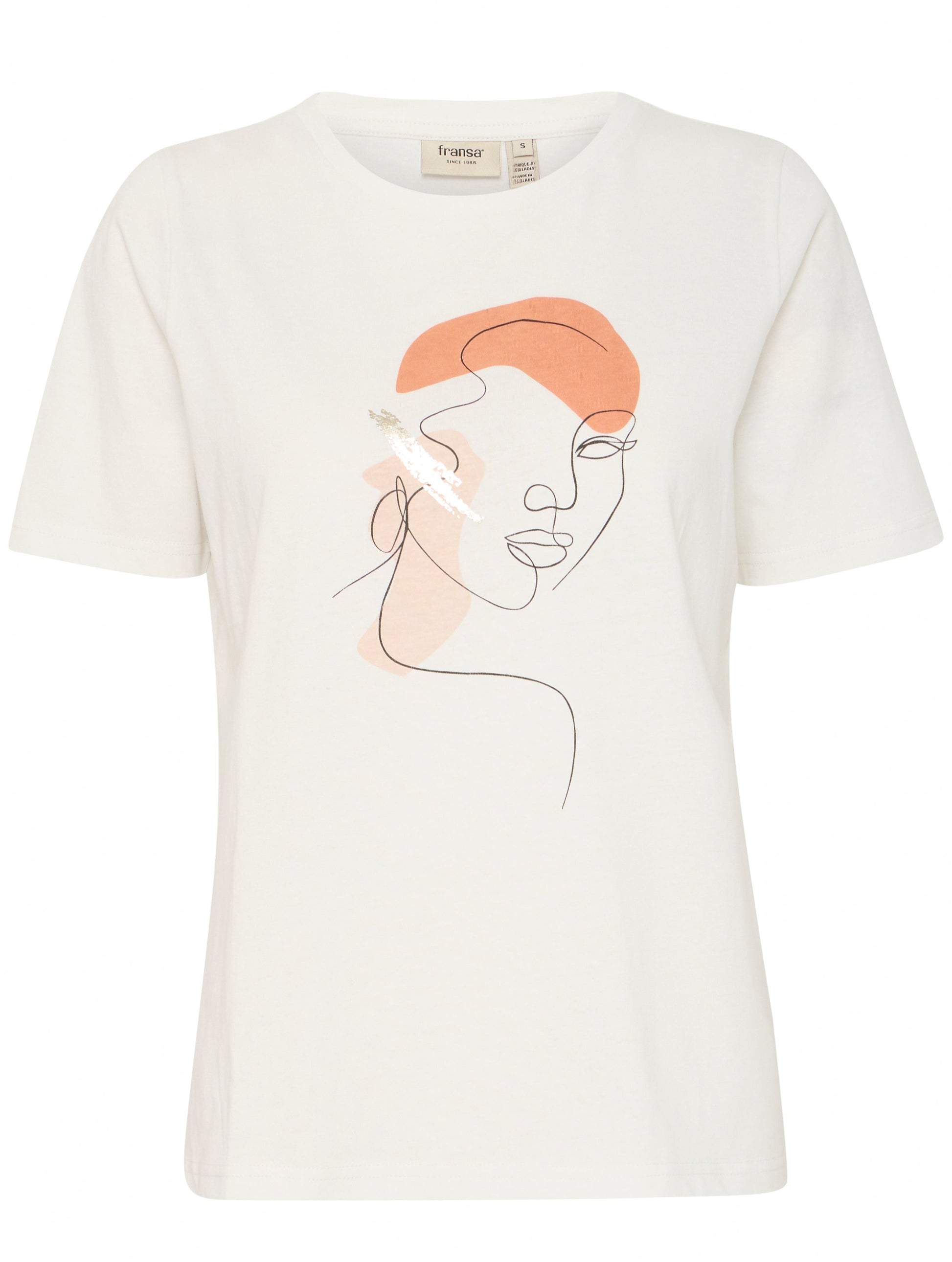 Fransa - Shirt weiß mit Print
