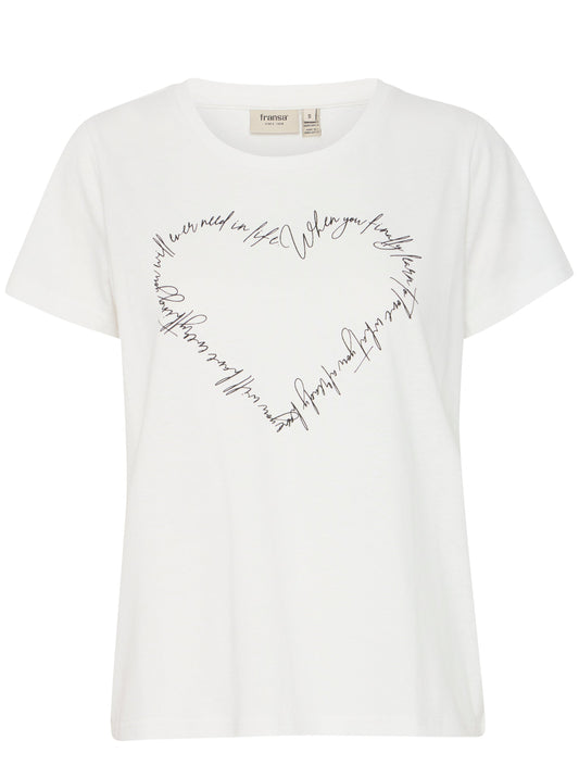 Fransa - Shirt weiß Aufdruck