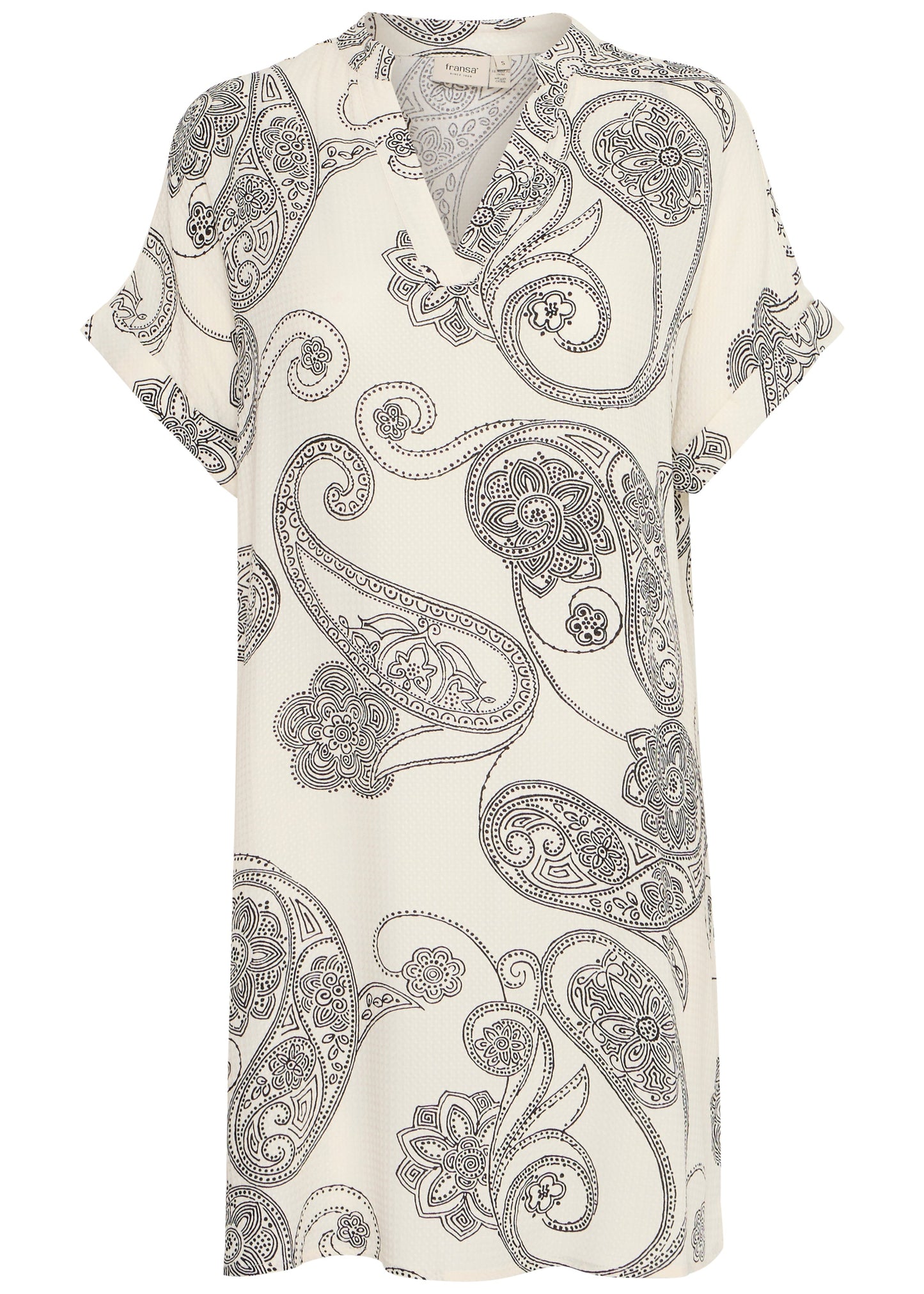 Fransa - Kleid weiß mit Print
