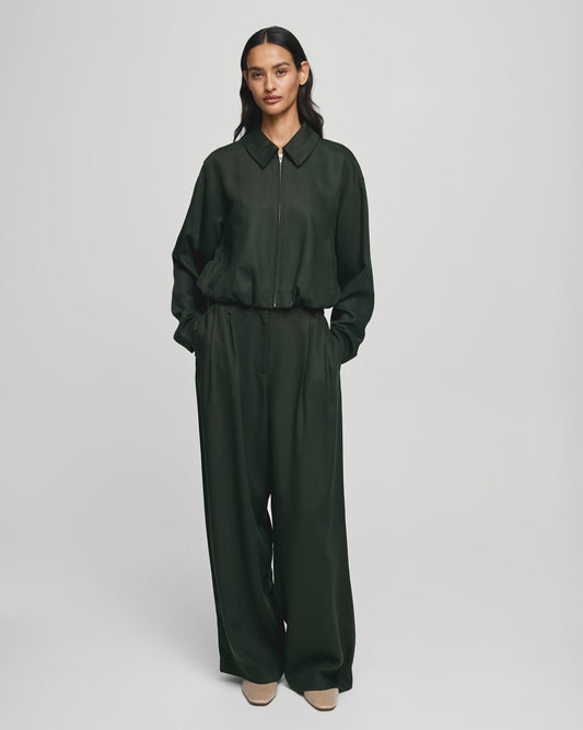 MSCH - Hose weit dunkelgrün