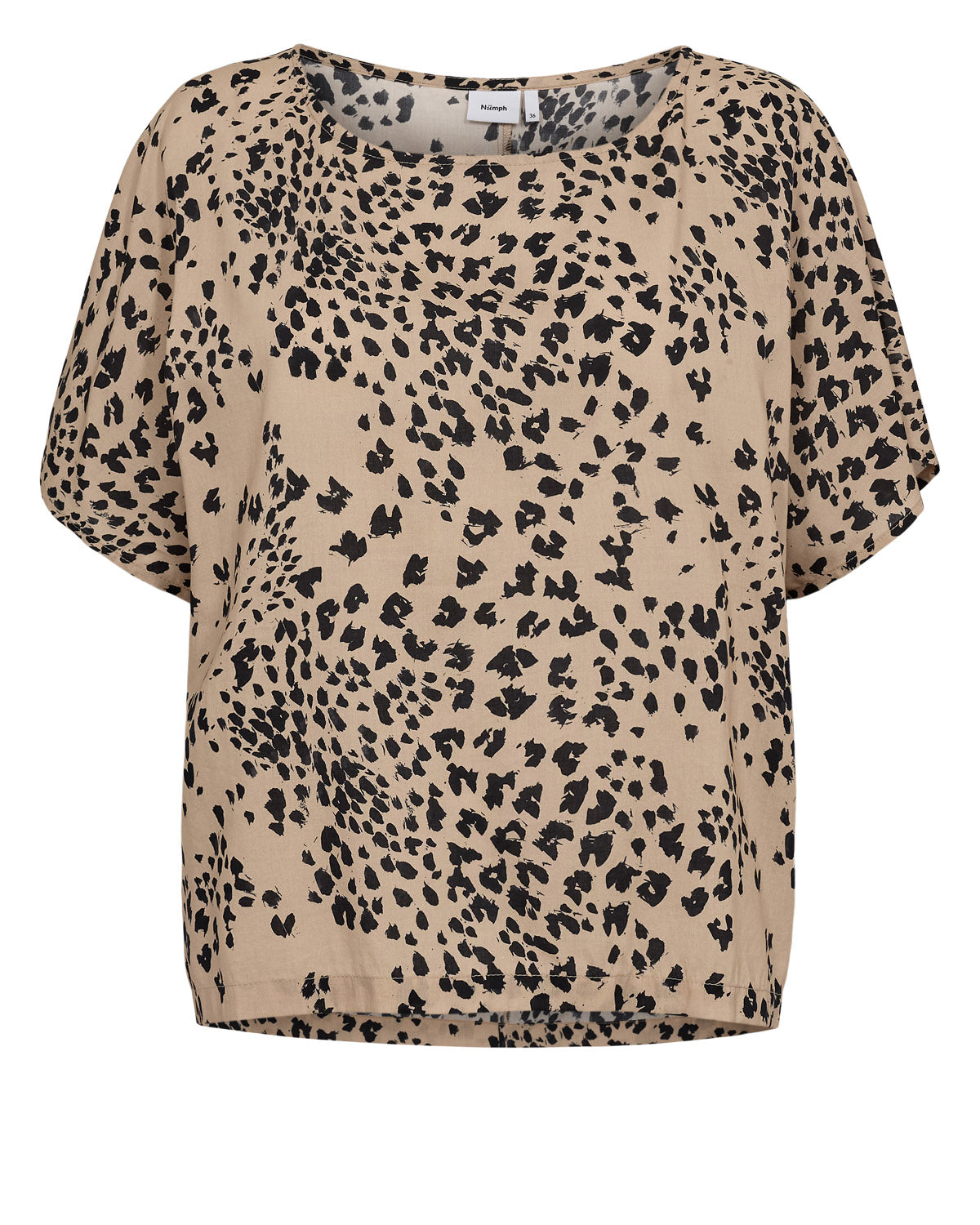 Nümph - Bluse beige mit Print