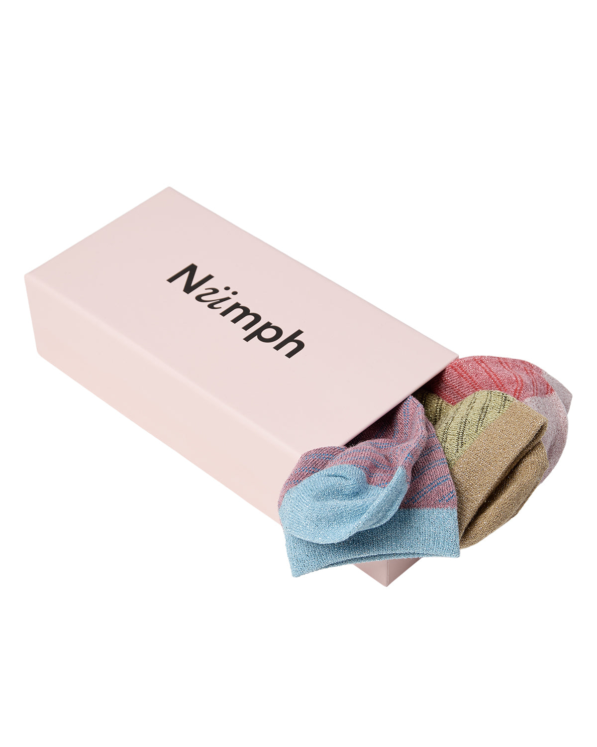 Nümph - Sockenbox, 3 Paar bunt