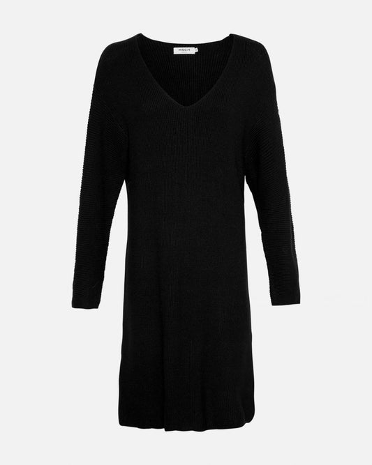 Schwarzes dänisches Strickkleid von MSCH 
