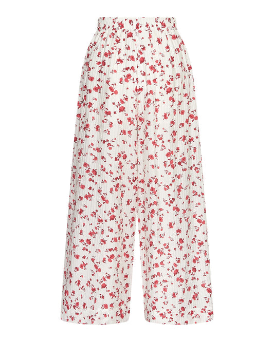 MSCH - Hose weit, rote Blumen