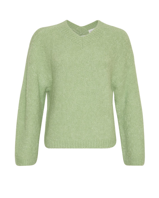 MSCH - Pullover V-Ausschnitt grün