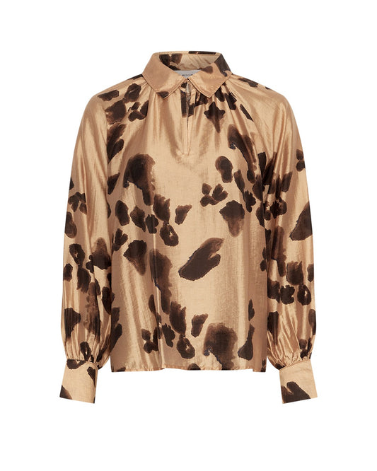 MSCH - Bluse beige/braun