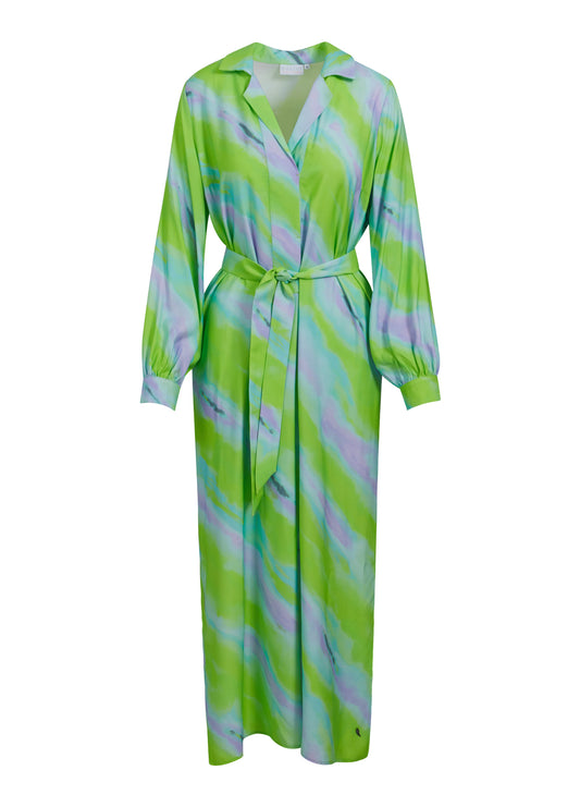 Kleid Print Lang