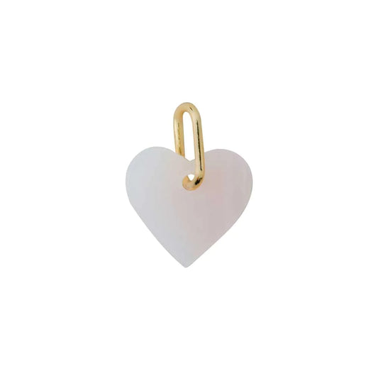 Charm Stone Heart Rose Gold